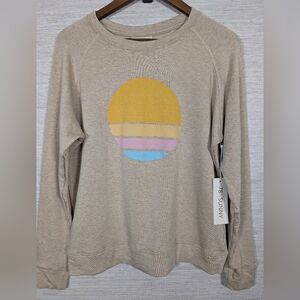 Tan Lightweight Graphic Sweatshirt by 78 & Sunny NWT Medium